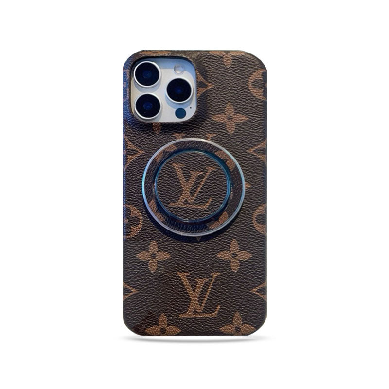 Classic Monogram iPhone Case With Holder Big Printing（Compatible With Magsafe）