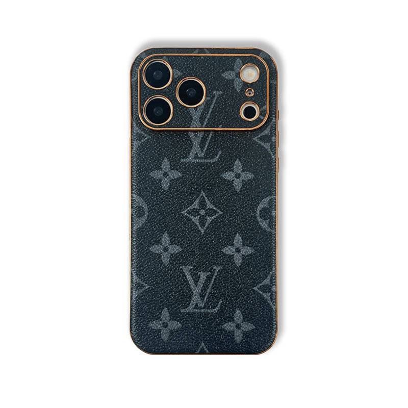 Luxury Leather Monogram iPhone Case Small Printing -CRLV0001