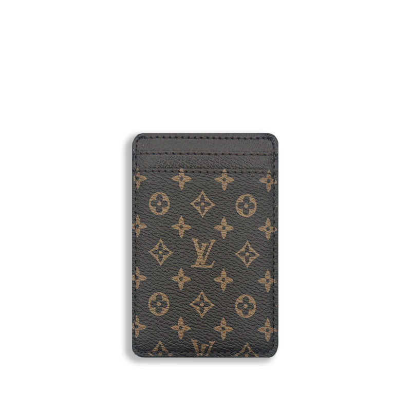 Elegant Leather Monogram Magnetic Wallet Small Printing-CRLV010