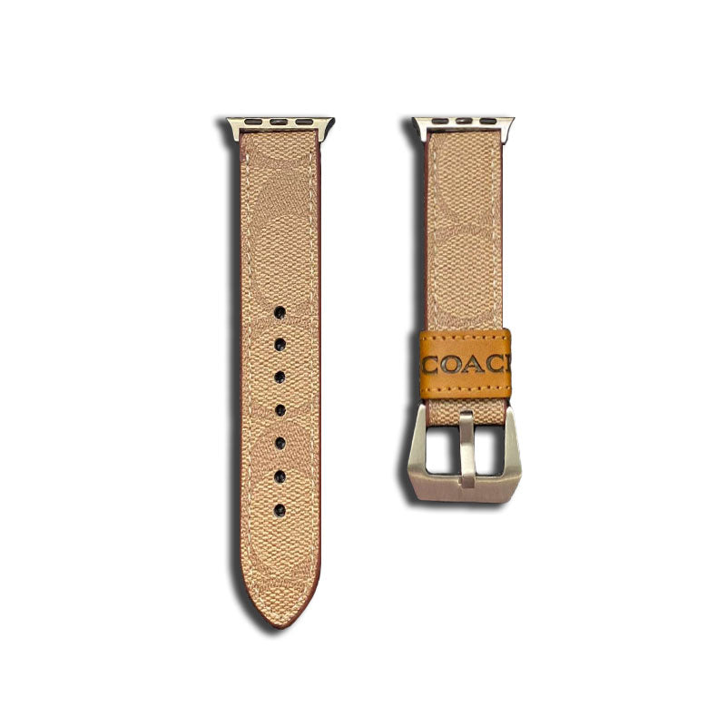 Leather C  Apple Watch Band Light Brown-CRCH055