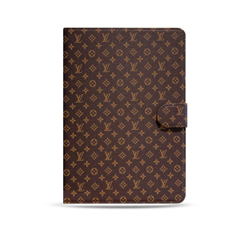 Luxury Leather Monogram iPad Case Small Printing -CRLV052