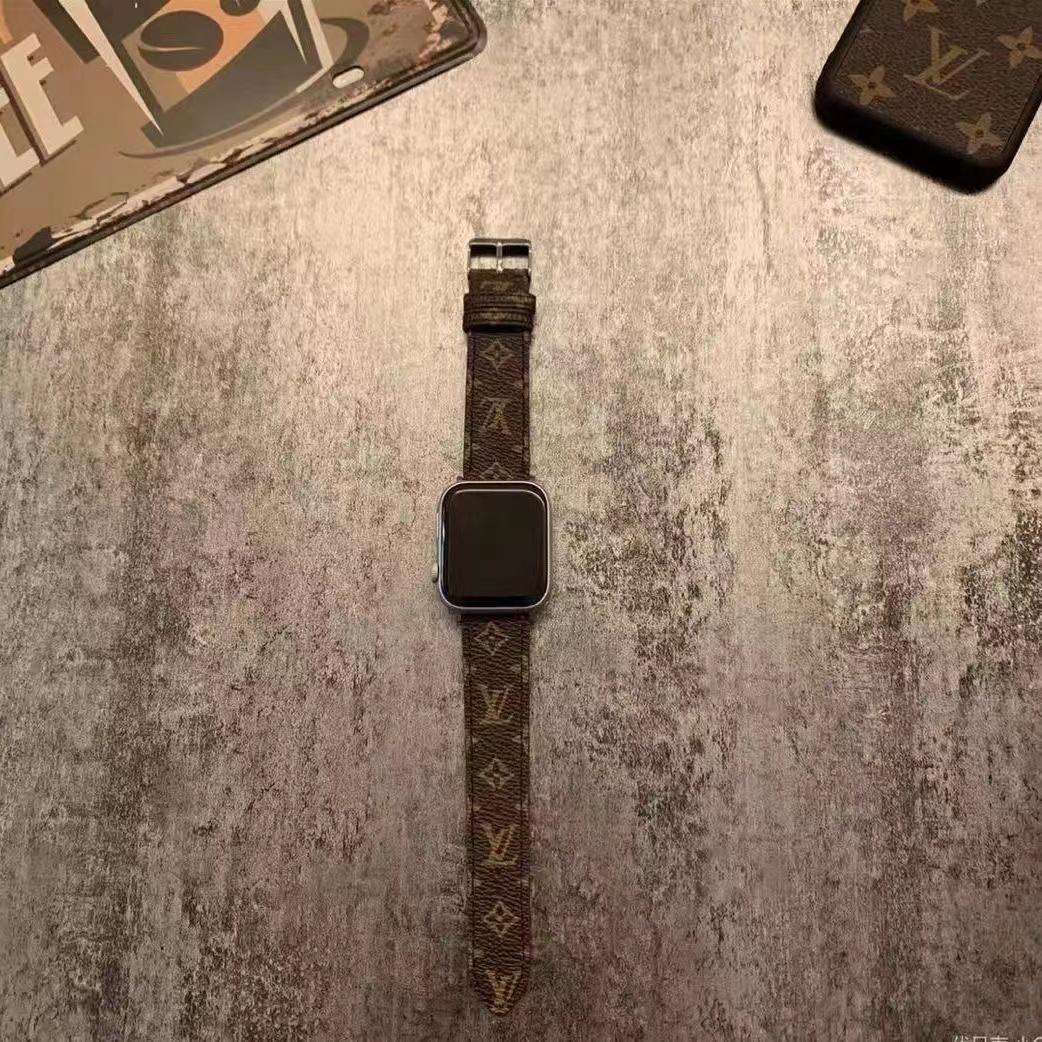 Luxury Monogram Apple Watch Band Small Printing-CRLV057