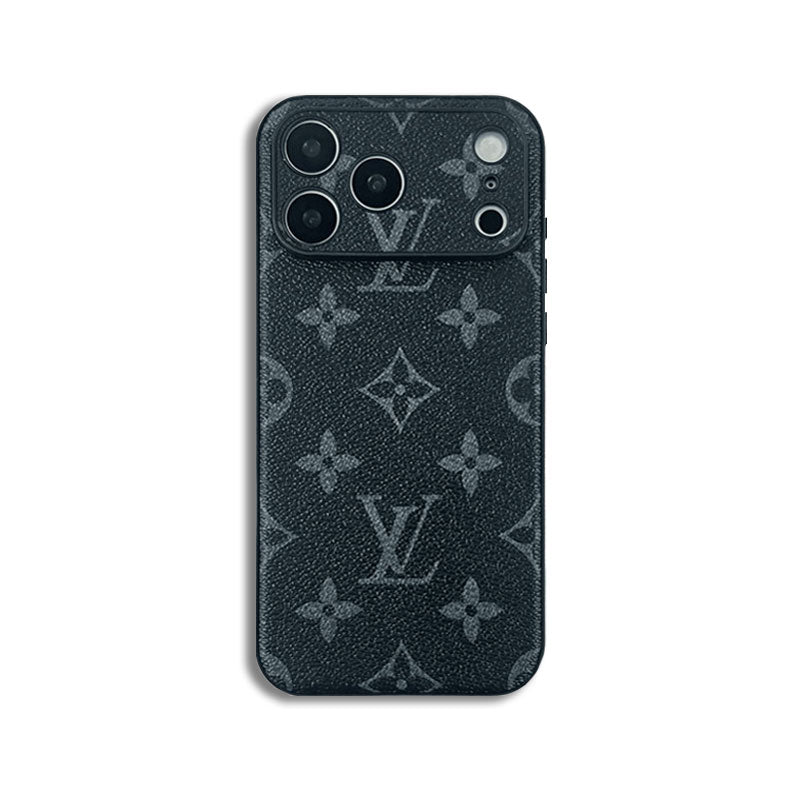 Elegant Monogram iPhone Case Black Printing For iPhone 17 Series-CRLV018