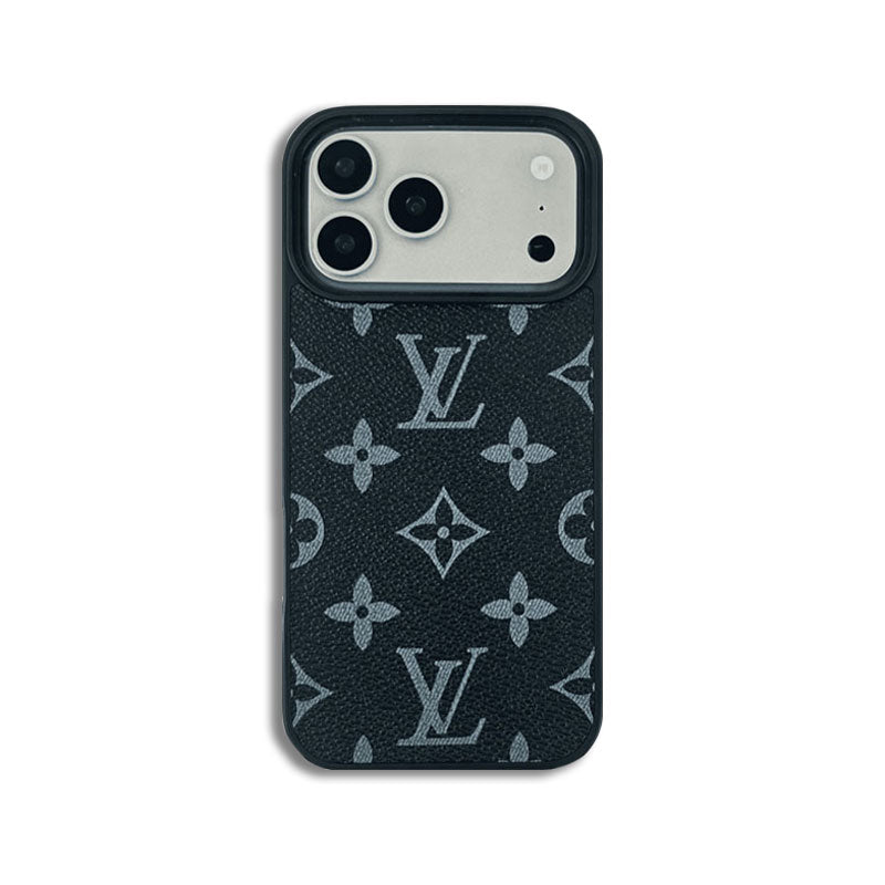 Premium Leather Monogram iPhone Case-CRLV030