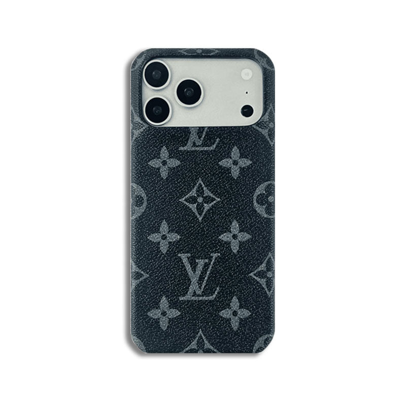 Luxury Leather Monogram Magnetic iPhone Case（Compatible With Magsafe）For iPhone 17 Series-CRLV026