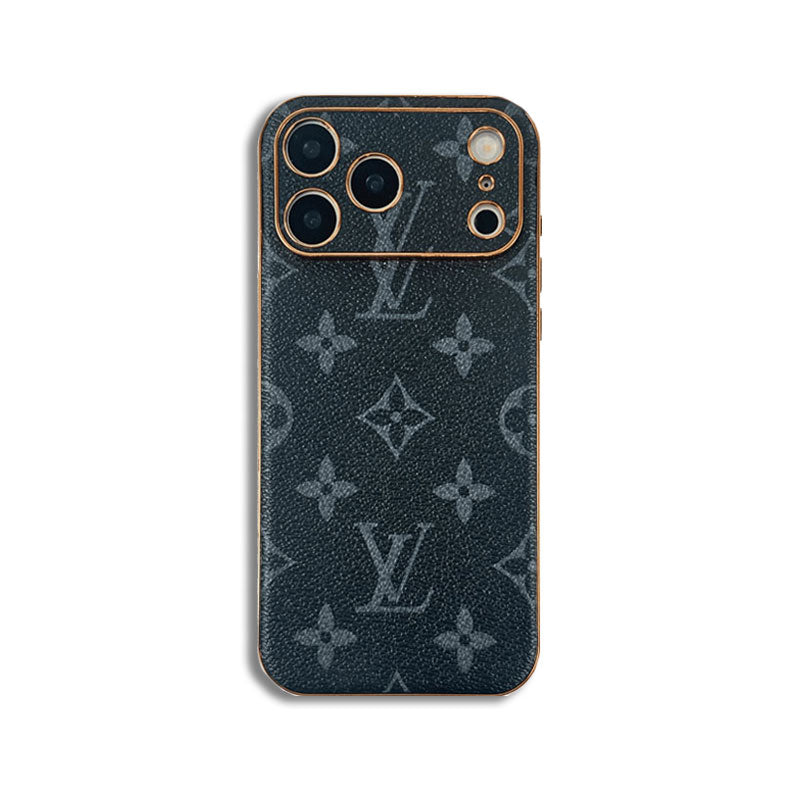Premium Leather Monogram iPhone Case For iPhone 17 Series- CRLV021