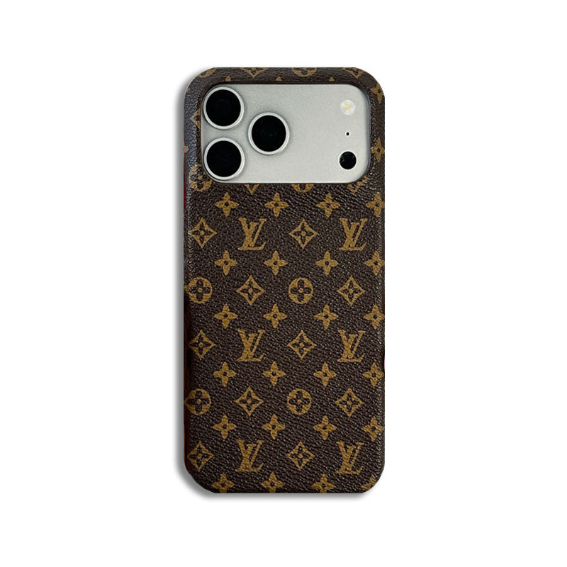 Leather Monogram Magnetic iPhone Case（Compatible With Magsafe）For iPhone 17 Series-CRLV025