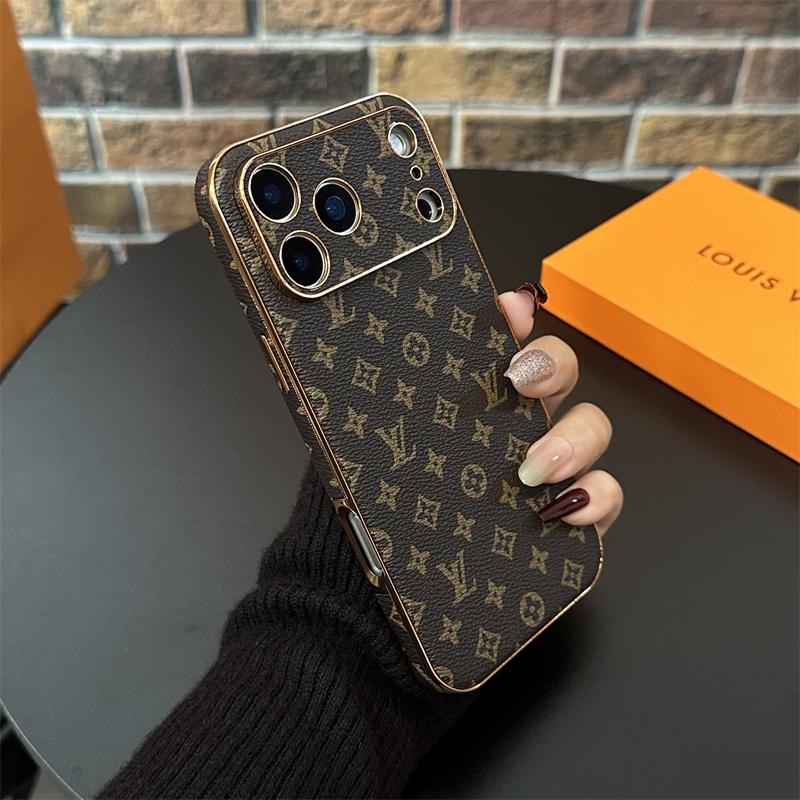 Premium Leather Monogram iPhone Case For iPhone 17 Series-CRLV086